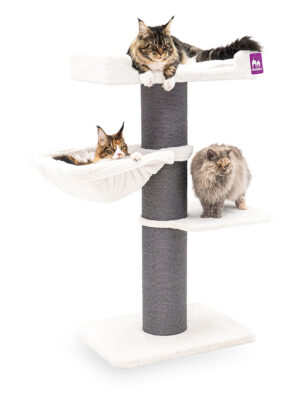 Cat Tree Maine Coon 127 - Off White - 20 cm post - for heavy cats