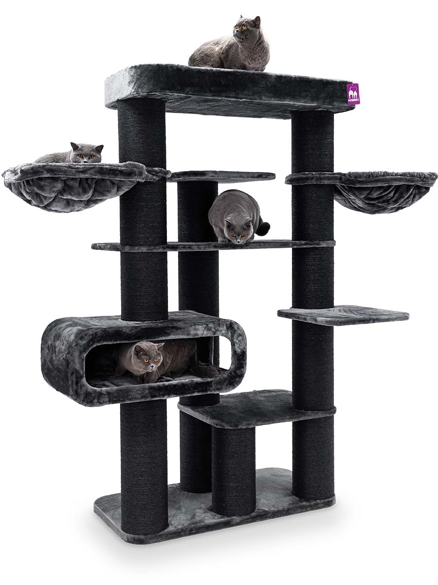 Cat Tree Norwegian 198 - Pepper - 20 cm post - XXL – for multiple