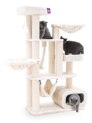 Cat Tree Interstate 173 - Cream- 12 cm post - XXL – for multiple cats