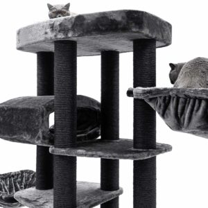 Cat Tree Drive 195 - Pepper- 12 cm post - XXL – for multiple cats