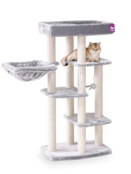 Cat tree Springfield 139 - grey - 9cm Post - incl hammock