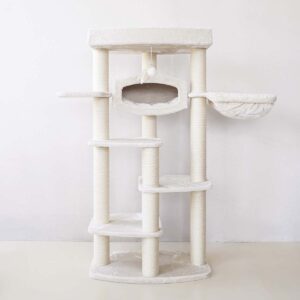 Cat tree Drive 179 - Cream- 12 cm Post - XXL – multiple cats