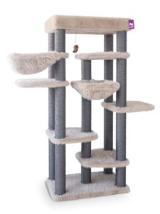 Cat tree Scenery 204 - Latte - 12 cm Post - XXL – multiple cats