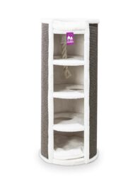 Cat scratching barrel Superdome 120 - Off White - 49 cm diameter - Solid