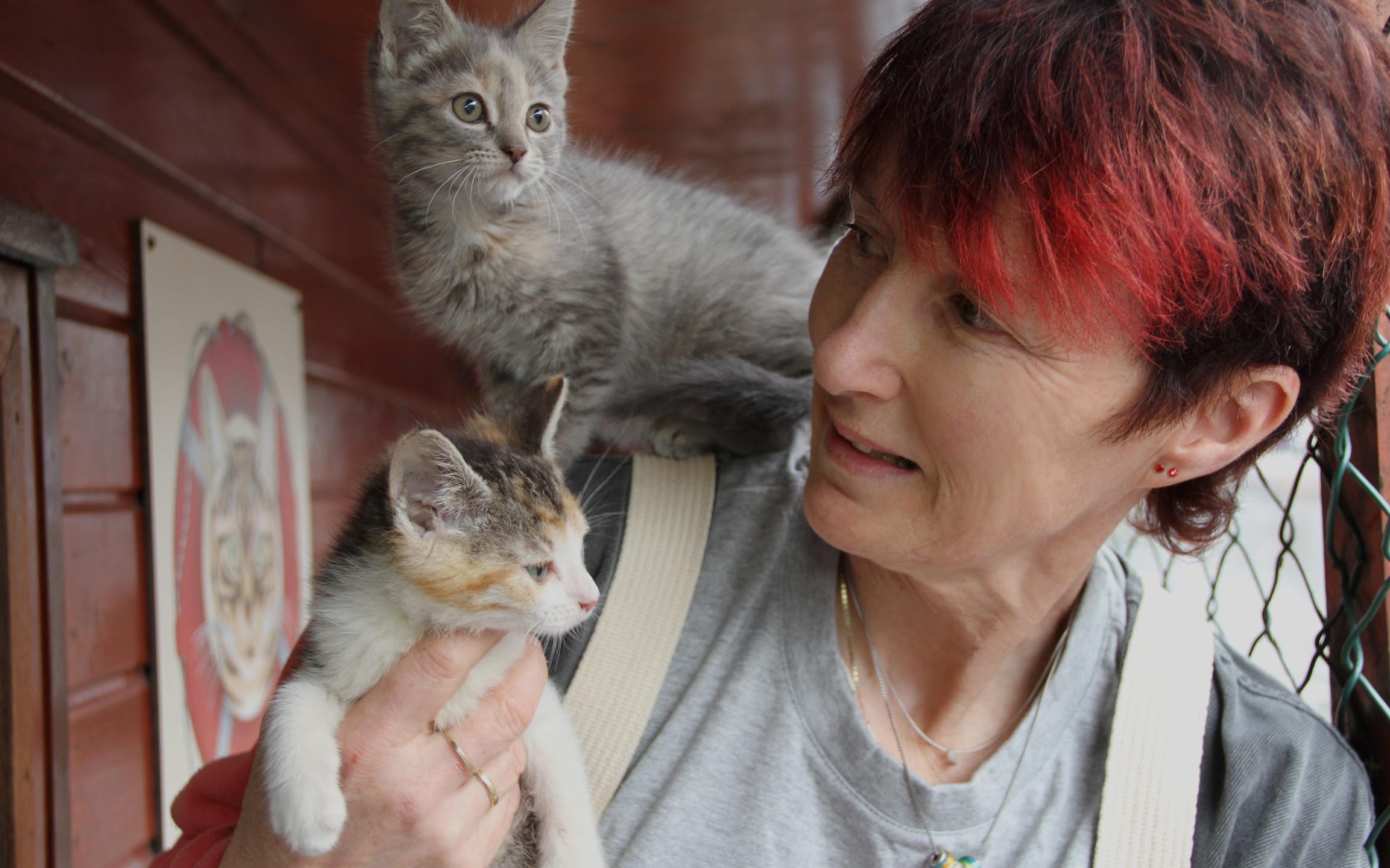 A volunteer from the Catboat