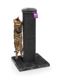 Poteau griffoir Savannah 86 - Noir (poivre) - poteau 20 cm diamètre - Grands chats