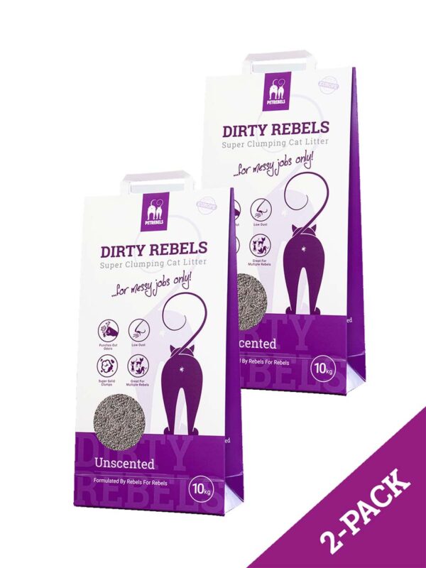 Kattenbakvulling 10L Unscented - 2-pack