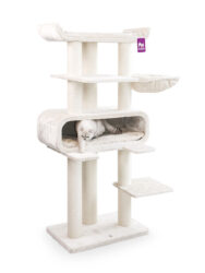 Arbre à chat Route 180 - Crème - poteau 12 et 15 cm diamètre - XXL - pour plusieurs chats