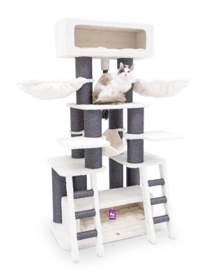 Arbre à chat Skybox 187 - blanc cassé