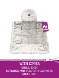 Hamac Sleeper ZIP square L 40cm - blanc cassé - lavable - Avec fermeture éclair