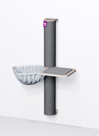 Arbre à chat Mural -Combiset 12 - Old Grey - design