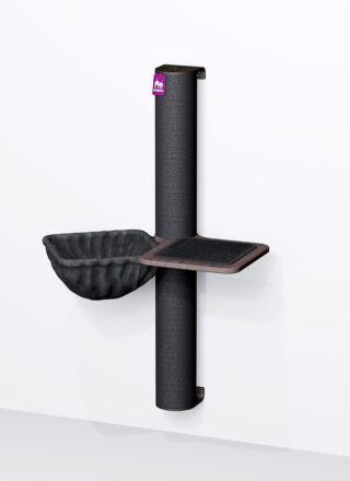 Arbre à chat Mural -Combiset 12 - Wengé - design