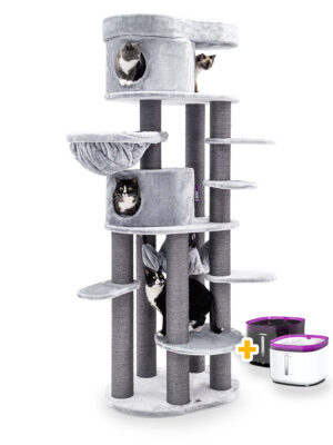 Krabpaal Isabella 210 - Grey - 12 cm stam - XXL