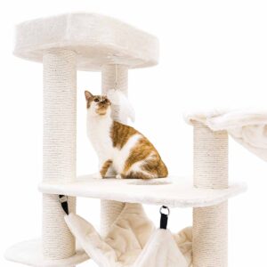 Arbre à chat Interstate 178 - Crème- 12 cm poteau - XXL – pour plusiers chats