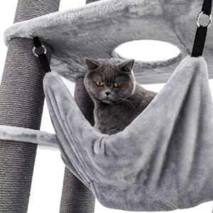 Arbre à chat Interstate 178 - Grise- 12 cm poteau - XXL – pour plusiers chats