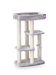Arbre à chat Springfield 107 - Grise - 9cm poteau - Stable
