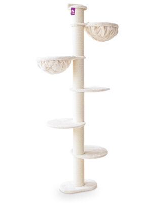 Arbre à chat Estate 234 - Crème - 15 cm poteau - fixation murale