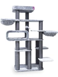 Arbre à chat Parkside 195 - Grise - 12 cm poteau - XXL – pour plusieurs chats