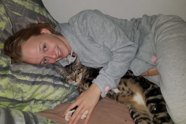 natascha avec son chat