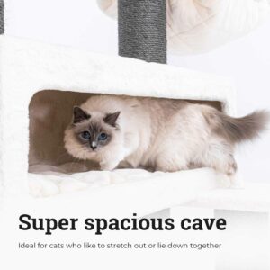 Krabpaal Lookout 198 - Off White - 15 cm stam - XXL – meerdere katten