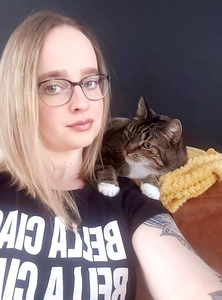 Melissa en haar kat