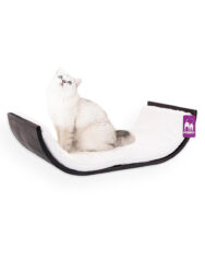 Kattenmuur Curve 70 - Wengé - Muurbevestiging - design