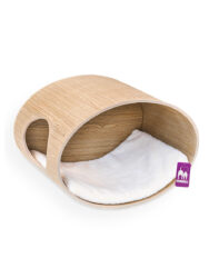 Kattenmuur Oval Office 60 - Rusty Oak - Muurbevestiging - design