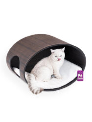 Kattenmuur Oval Office 60 - Wengé - Muurbevestiging - design
