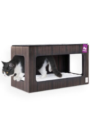 Kattenmuur Box 60 - Wengé - Muurbevestiging - design