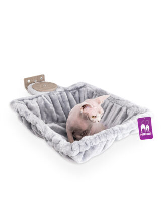 Kattenmuur Hang square 1240 set - Old Grey - hangmat - uitwasbaar