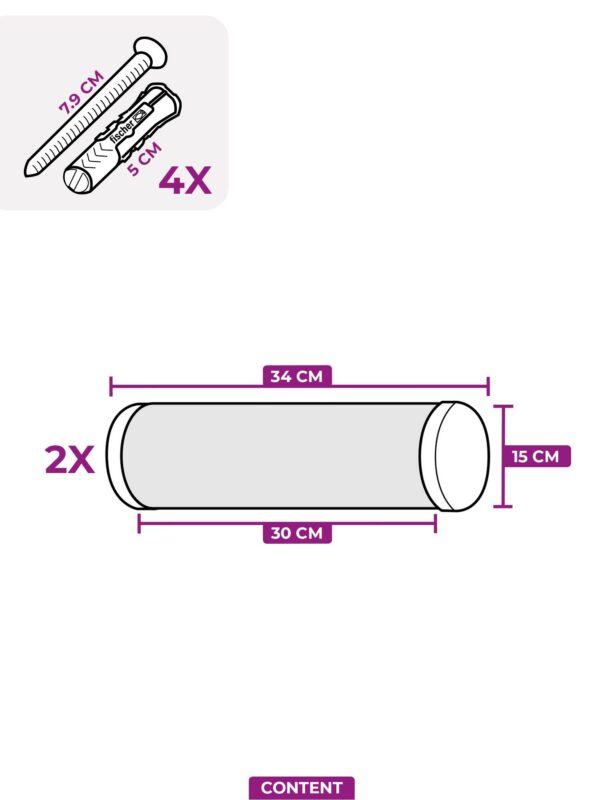 Kattenmuur Horizon 1530 set