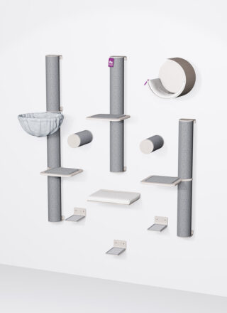 Kattenmuur -Combiset 1 - Old Grey - design