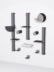 Kattenmuur -Combiset 1 - Wengé - design