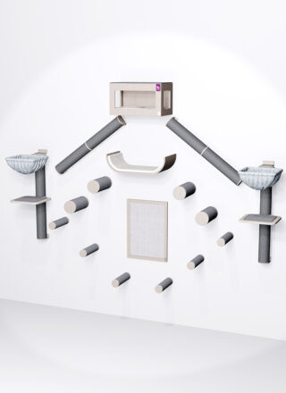 Kattenmuur – Combiset 6 - Old Grey - design