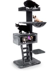 Krabpaal Ragdoll 179 - Pepper - 20 cm stam - met hangmat