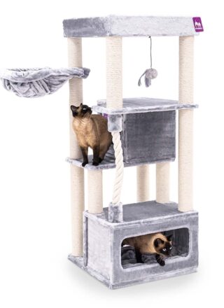 Krabpaal Lodge 150 - Grey - 9 cm stam - met hangmat