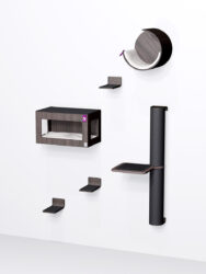 Kattenmuur -Combiset 9 - Wengé - design