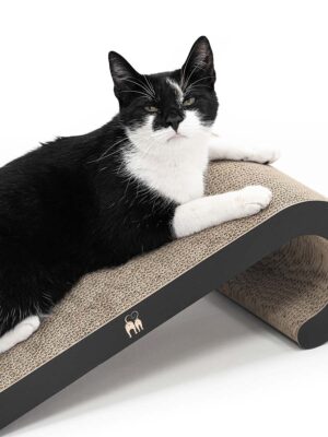 Krabkarton kat Bella 60 - Black - Recycled karton - 100% natuurlijk