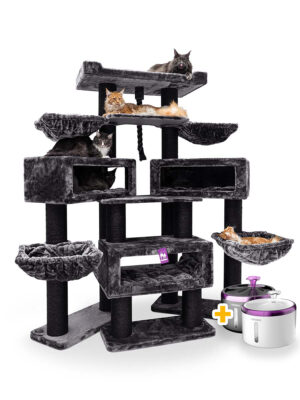 Krabpaal Alley 200 - Pepper - 15 cm stam - XXL – meerdere katten