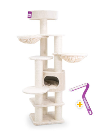 Krabpaal Jane 175 - Cream - 12 cm stam - met hangmat