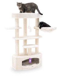 Krabpaal Alexandra 127 - Cream - 9 cm stam - met hangmat