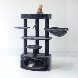 Krabpaal Alexandra 127 - Pepper - 9 cm stam - met hangmat