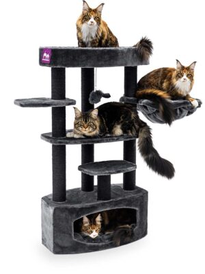 Krabpaal Alexandra 127 - Pepper - 9 cm stam - met hangmat