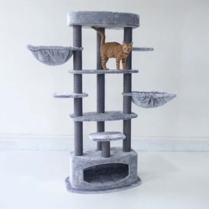 Krabpaal Alexandra 177 - Grey - 9 cm stam - 2x hangmat