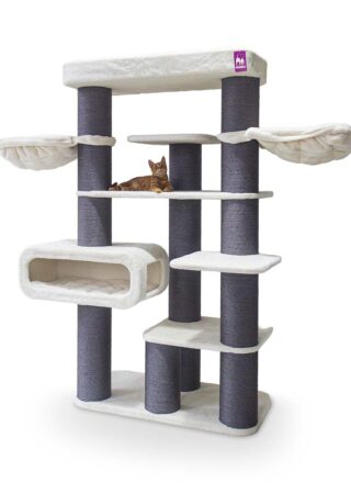 Krabpaal Norwegian 198 - Off White - 20 cm stam - XXL – meerdere katten