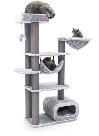 Krabpaal Interstate 178 - Grey- 12 cm stam - XXL – meerdere katten