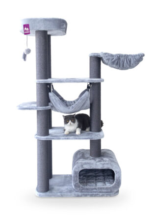 Krabpaal Interstate 178 - Grey- 12 cm stam - XXL – meerdere katten