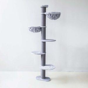 Krabpaal Estate 234 - Grey - 15 cm stam - Muurbevestiging