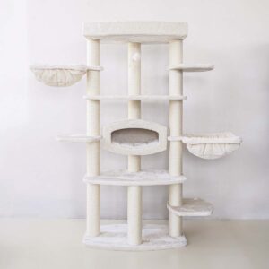 Krabpaal Drive 191 - Cream - 12 cm stam - XXL – meerdere katten